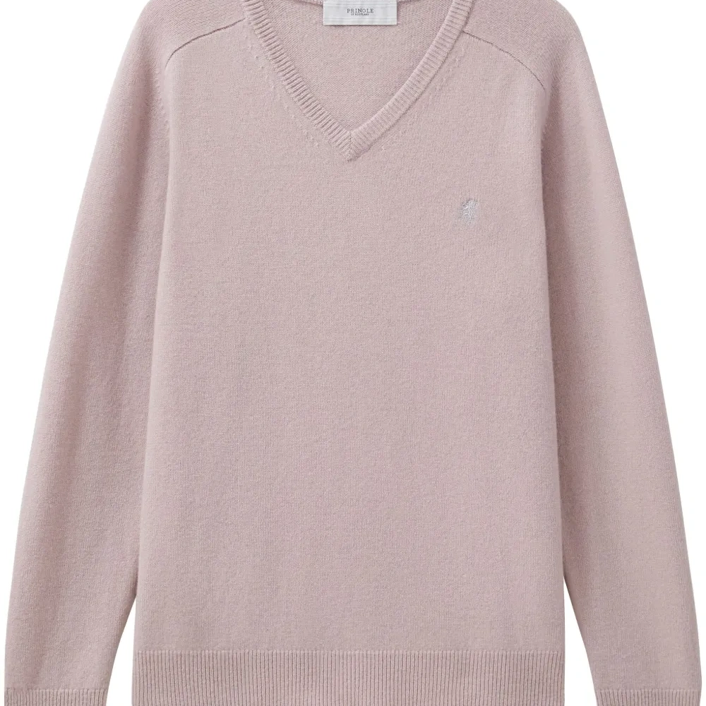 Шерстяной свитер с V-образным вырезом