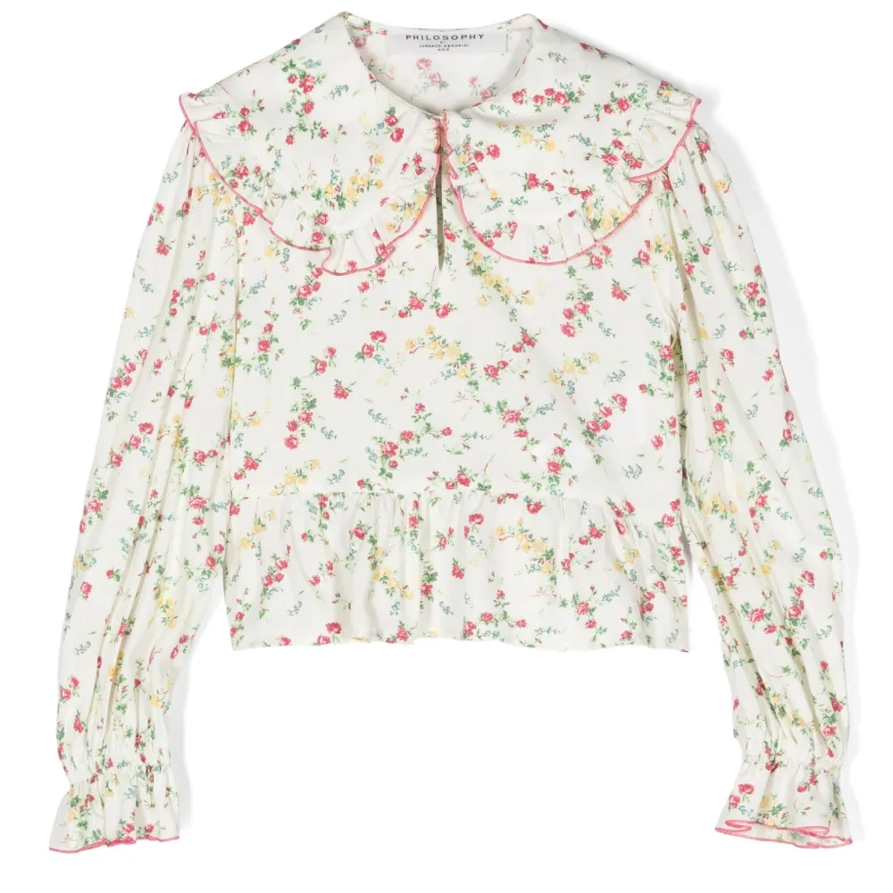 Блузка с цветочным принтом