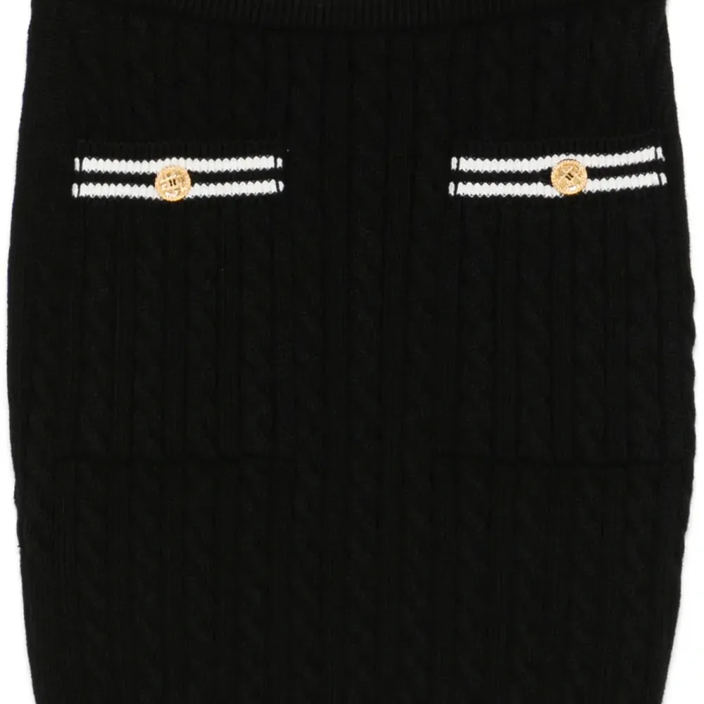 Мини-юбка фактурной вязки