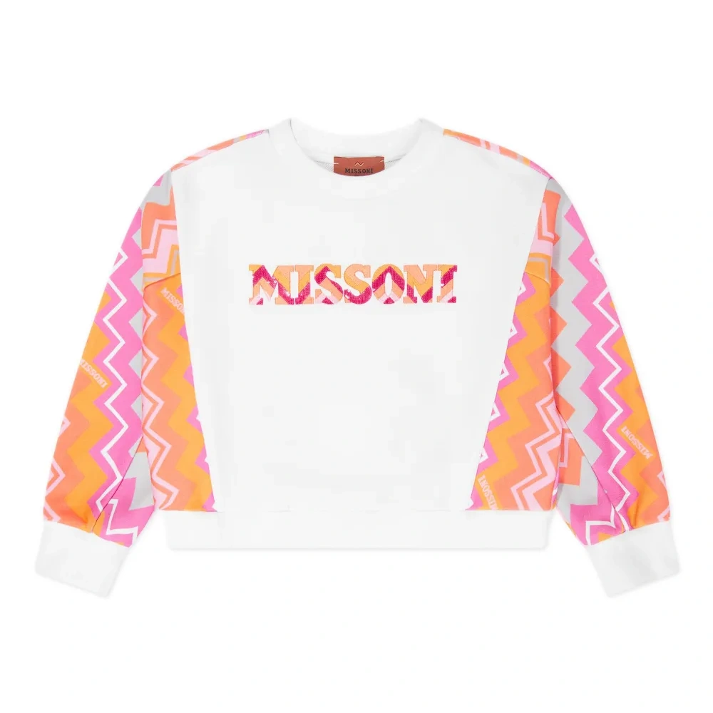 Толстовка с узором зигзаг