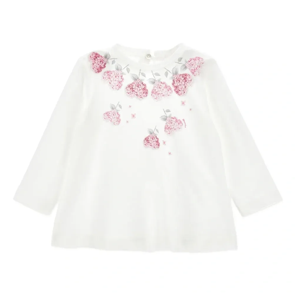 Комплект из топа и брюк с цветочным принтом