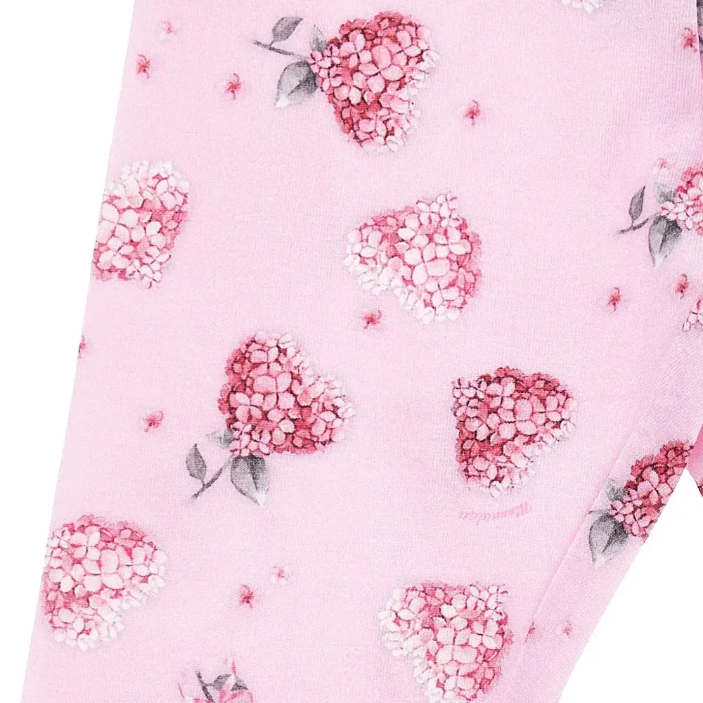 Комплект из топа и брюк с цветочным принтом