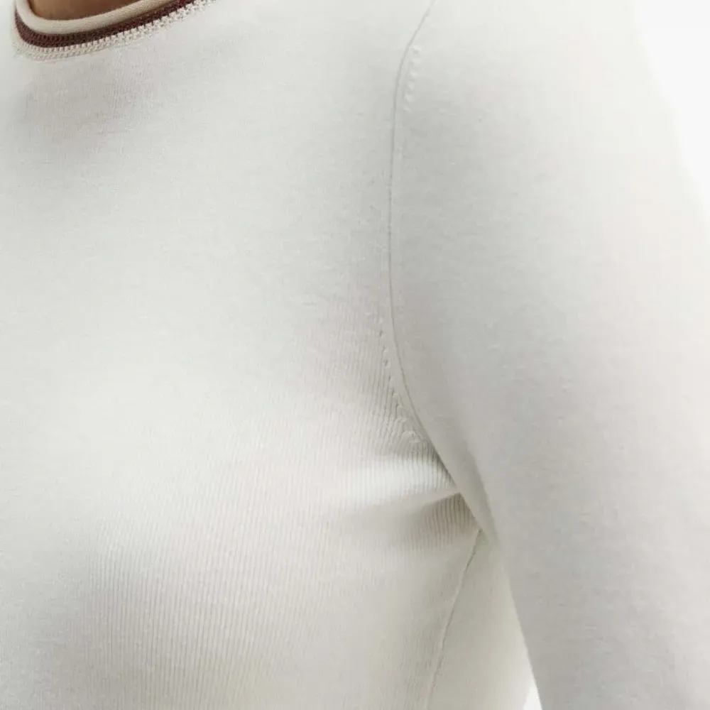 Футболка в рубчик с круглым вырезом