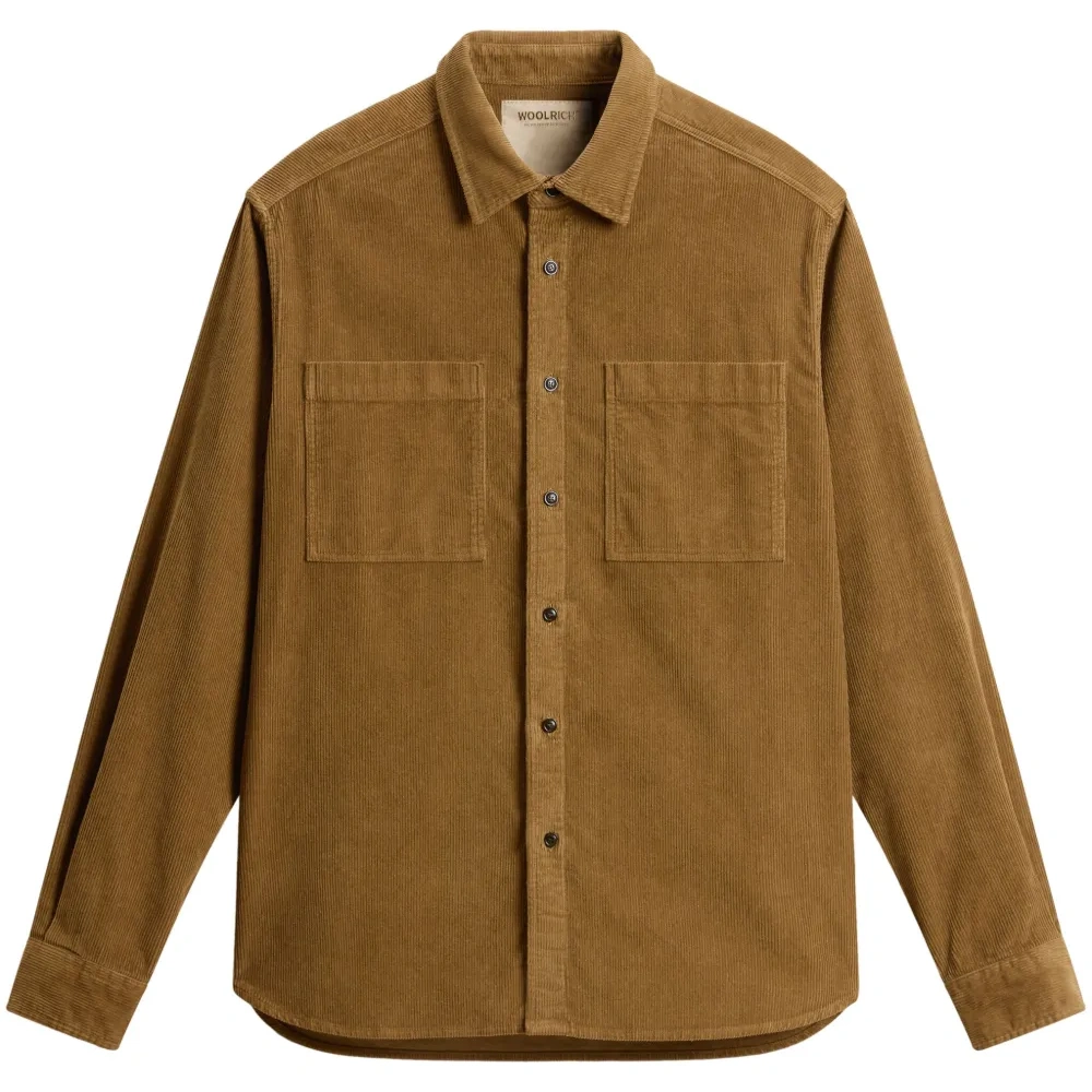 Вельветовая рубашка на пуговицах