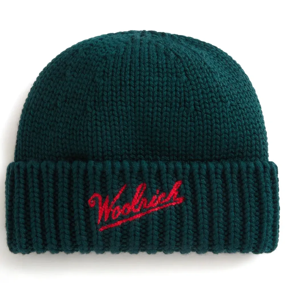 Шапка бини из шерсти мериноса с логотипом Шапка бини из шерсти мериноса с логотипом