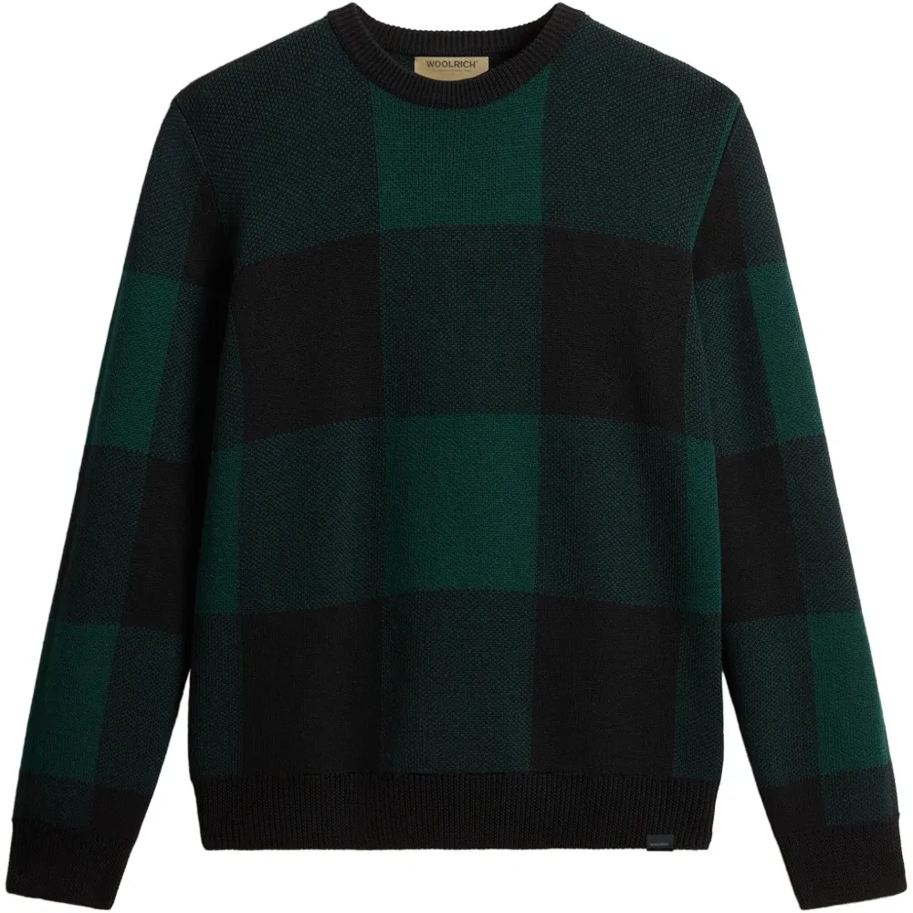 Клетчатый свитер из вирджинской шерсти