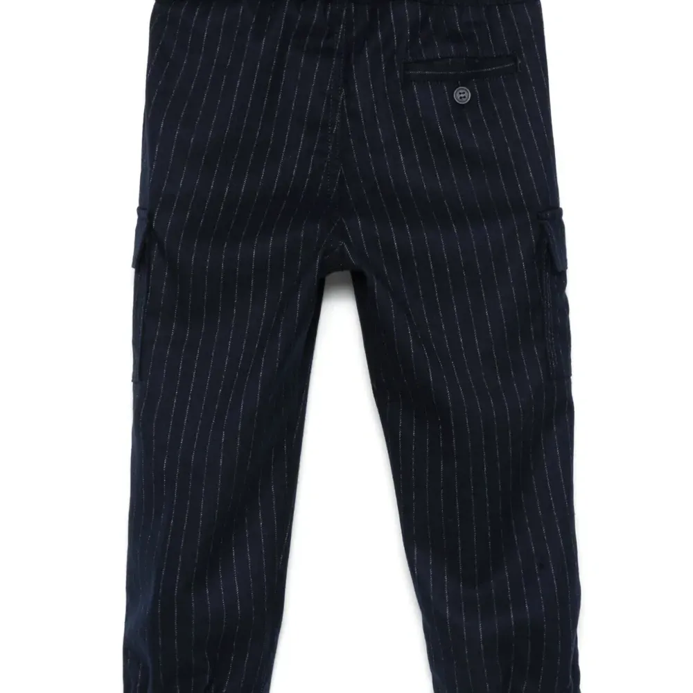 Брюки карго в тонкую полоску