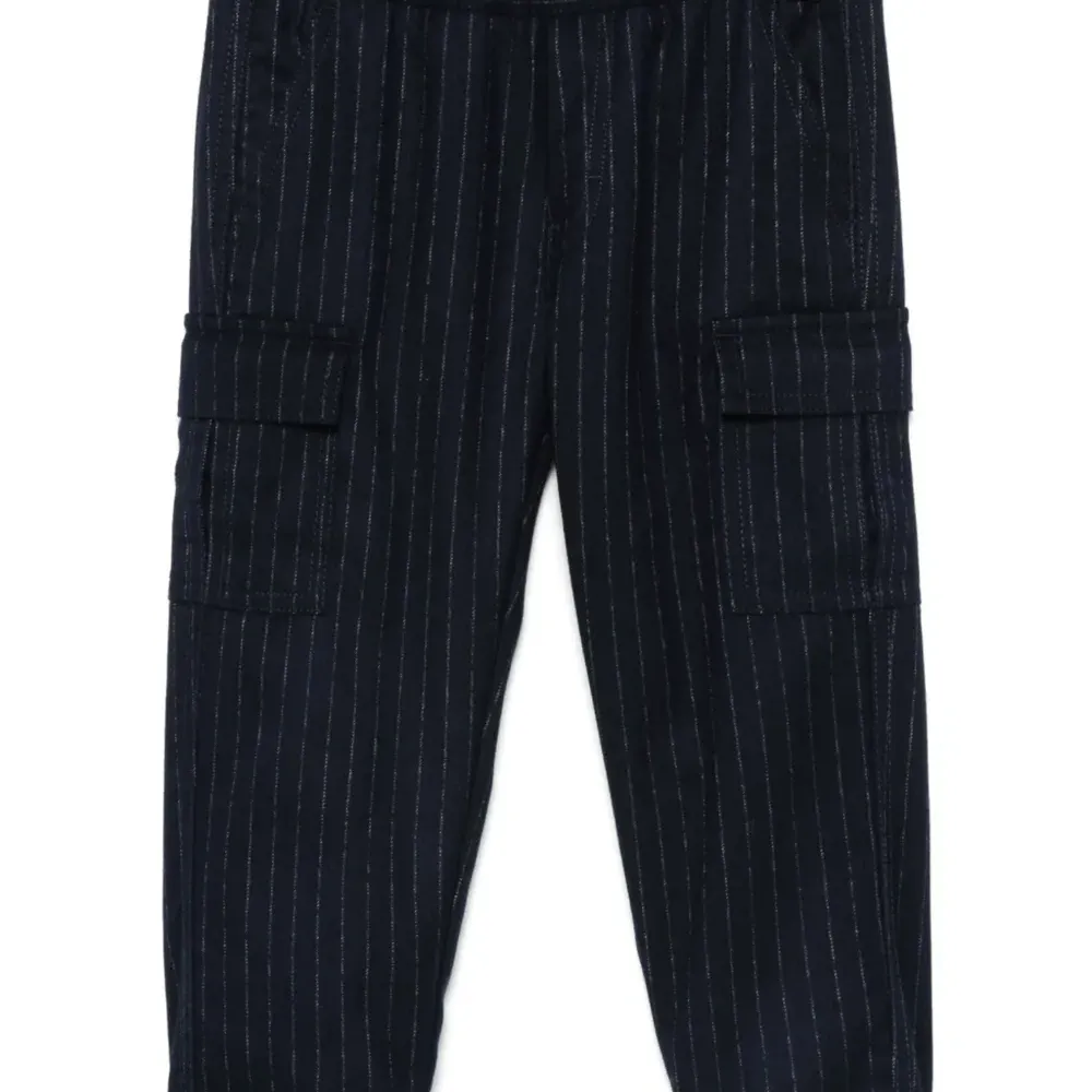 Брюки карго в тонкую полоску