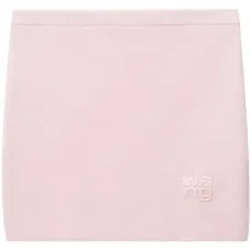 Мини-юбка с тисненым логотипом