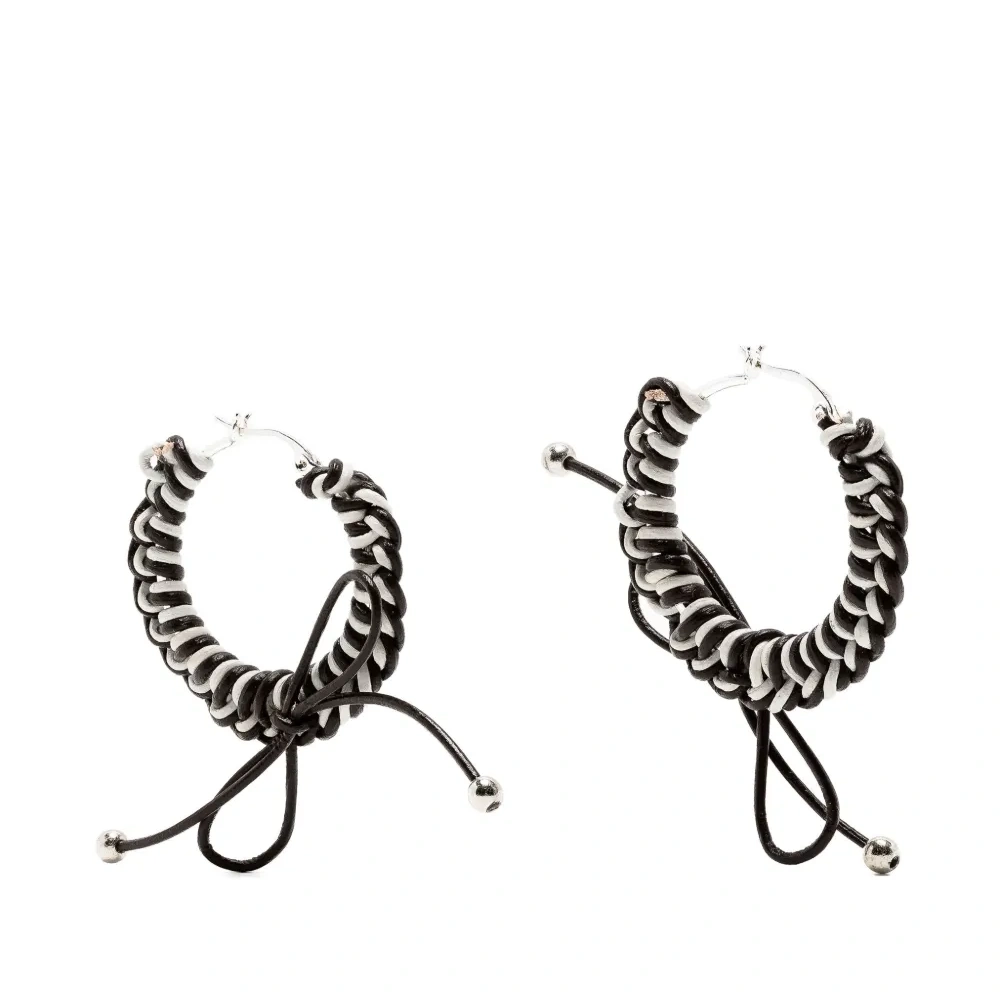 Плетеные серьги