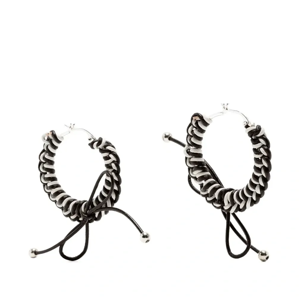 Плетеные серьги