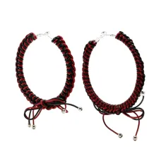 Плетеные серьги