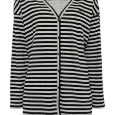 Полосатый кардиган на пуговицах