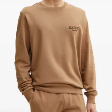 Свитшот с логотипом и круглым вырезом Свитшот с логотипом и круглым вырезом