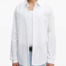 Рубашка с длинными рукавами и нашивкой с логотипом Рубашка с длинными рукавами и нашивкой с логотипом