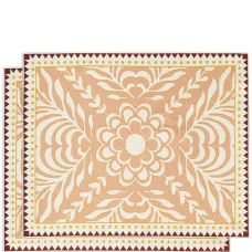 Набор из двух салфеток с узором в елочку Набор из двух салфеток с узором в елочку