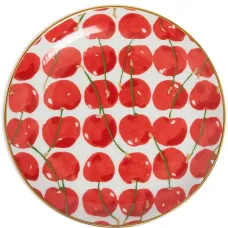Десертная тарелка Cherries Avorio Десертная тарелка Cherries Avorio