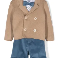 Комплект из топа и шортов с геометричным узором Комплект из топа и шортов с геометричным узором