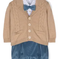 Комплект из топа и шортов с геометричным узором Комплект из топа и шортов с геометричным узором