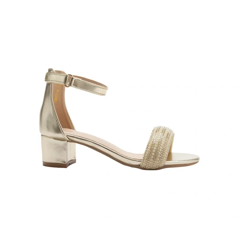 Босоножки со стразами