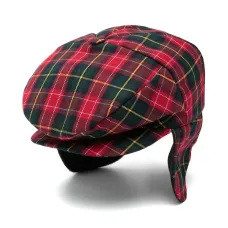 Фуражка в клетку тартан
