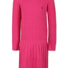 Платье с вышитым логотипом