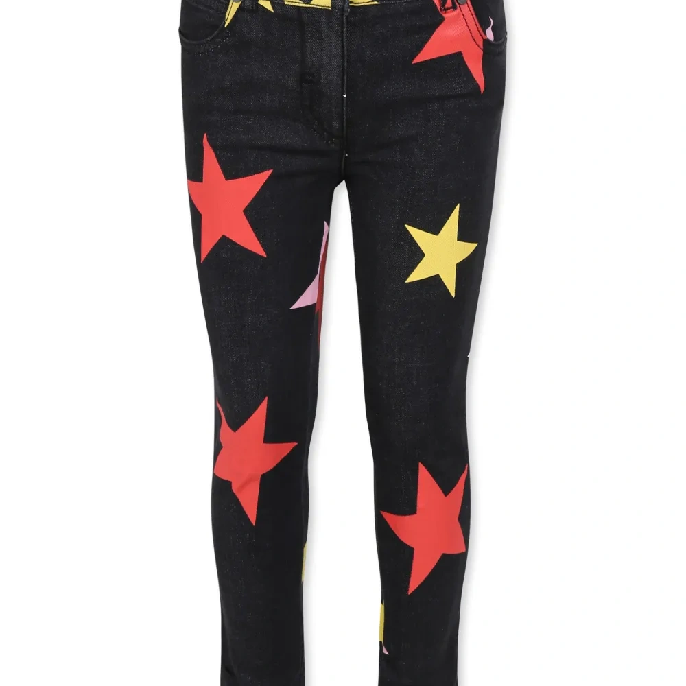 Джинсы с принтом