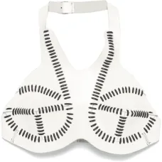 Кожаный топ