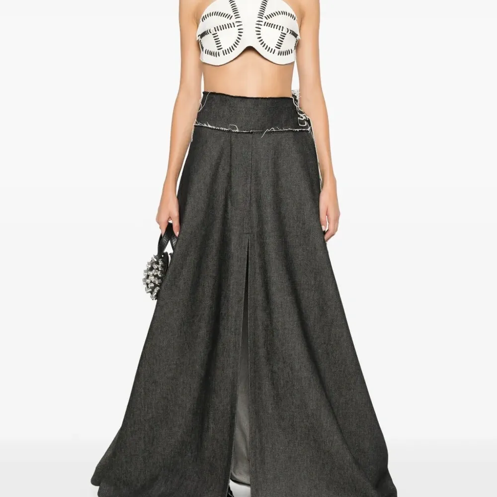 Кожаный топ