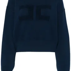 Укороченная толстовка с вышитым логотипом Укороченная толстовка с вышитым логотипом