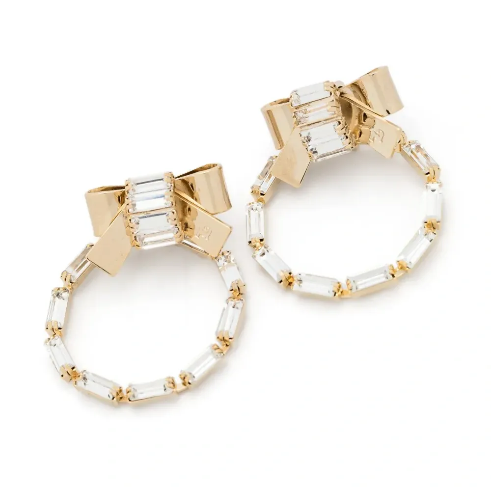 Серьги с бантами