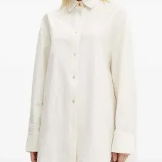 Рубашка с треугольной пуговицей