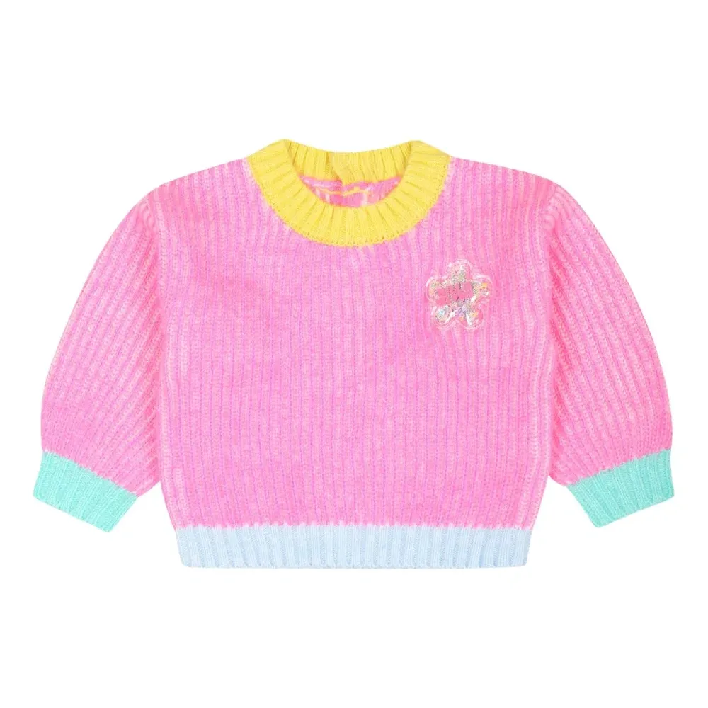 Свитер в стиле колор-блок