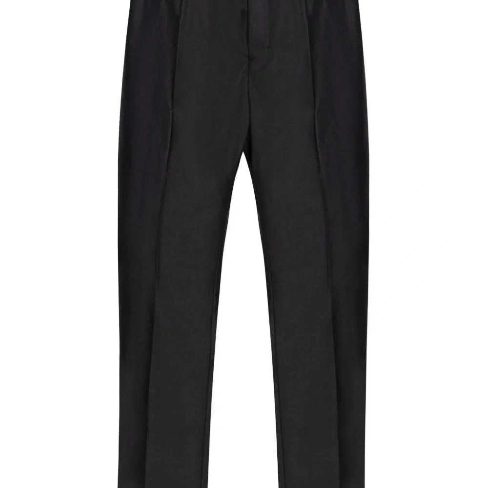 Шерстяные брюки прямого кроя