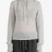 Drawstring hood knit hoodie