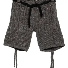 Шорты фактурной вязки с кулиской