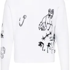 Свитер с круглым вырезом и вышивкой Свитер с круглым вырезом и вышивкой