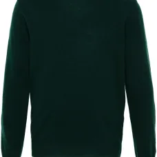 шерстяной свитер с круглым вырезом