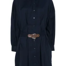 Платье мини со складками