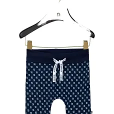 Хлопковые брюки с принтом логотипа