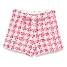 Шорты из ткани букле