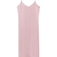 Атласное платье миди