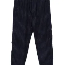 Брюки в тонкую полоску