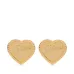Heart-shaped stud earrings