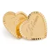 Heart-shaped stud earrings