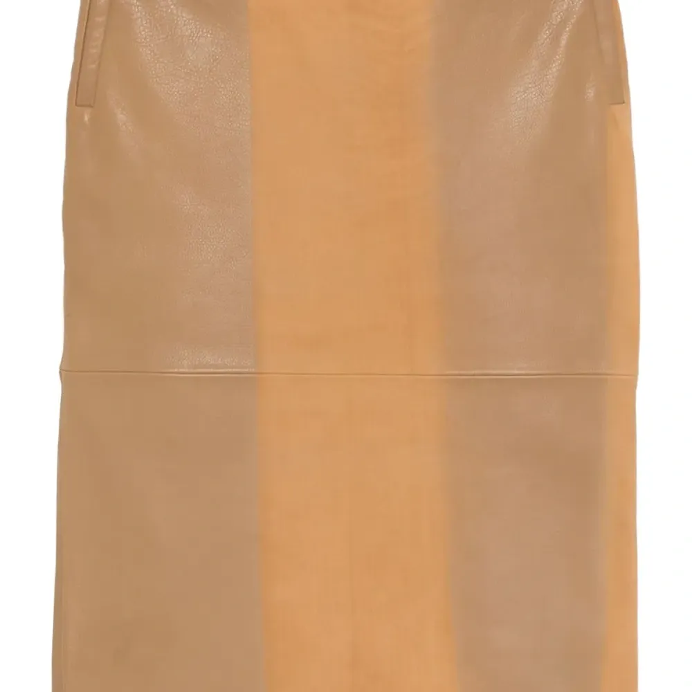 Кожаная юбка миди Кожаная юбка миди