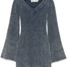 Трикотажное платье мини