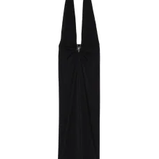 платье макси с вырезом халтер