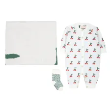 Комплект для новорожденного с принтом