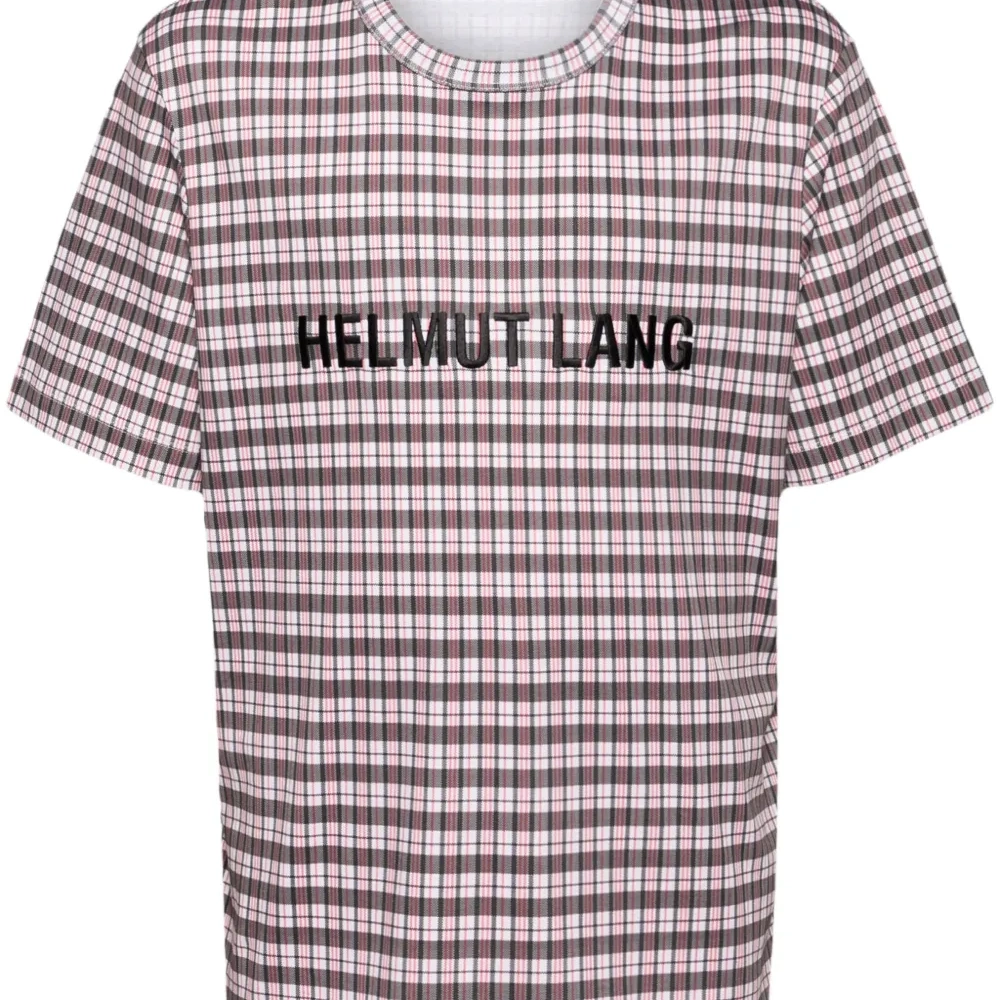 Клетчатая футболка с логотипом